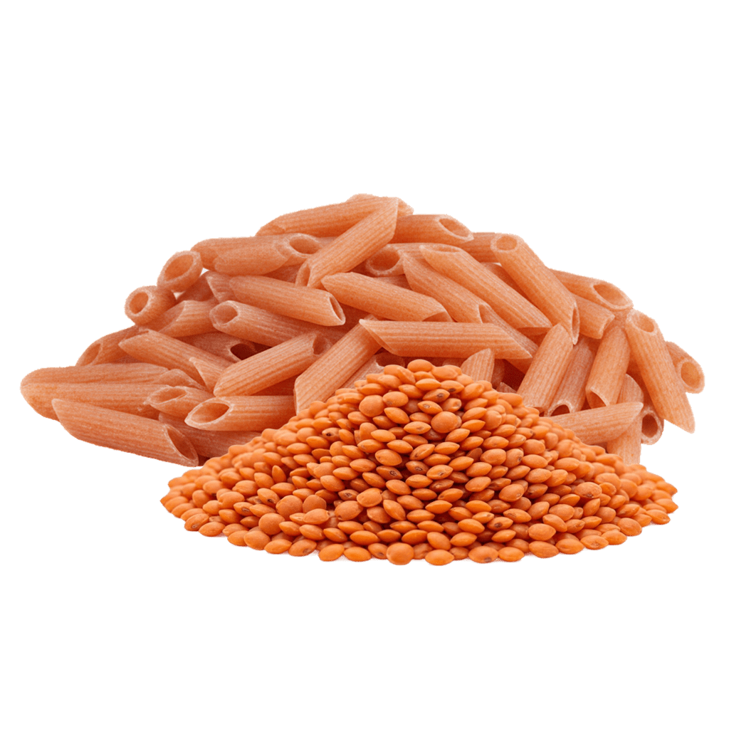 Пенне из муки красной чечевицы