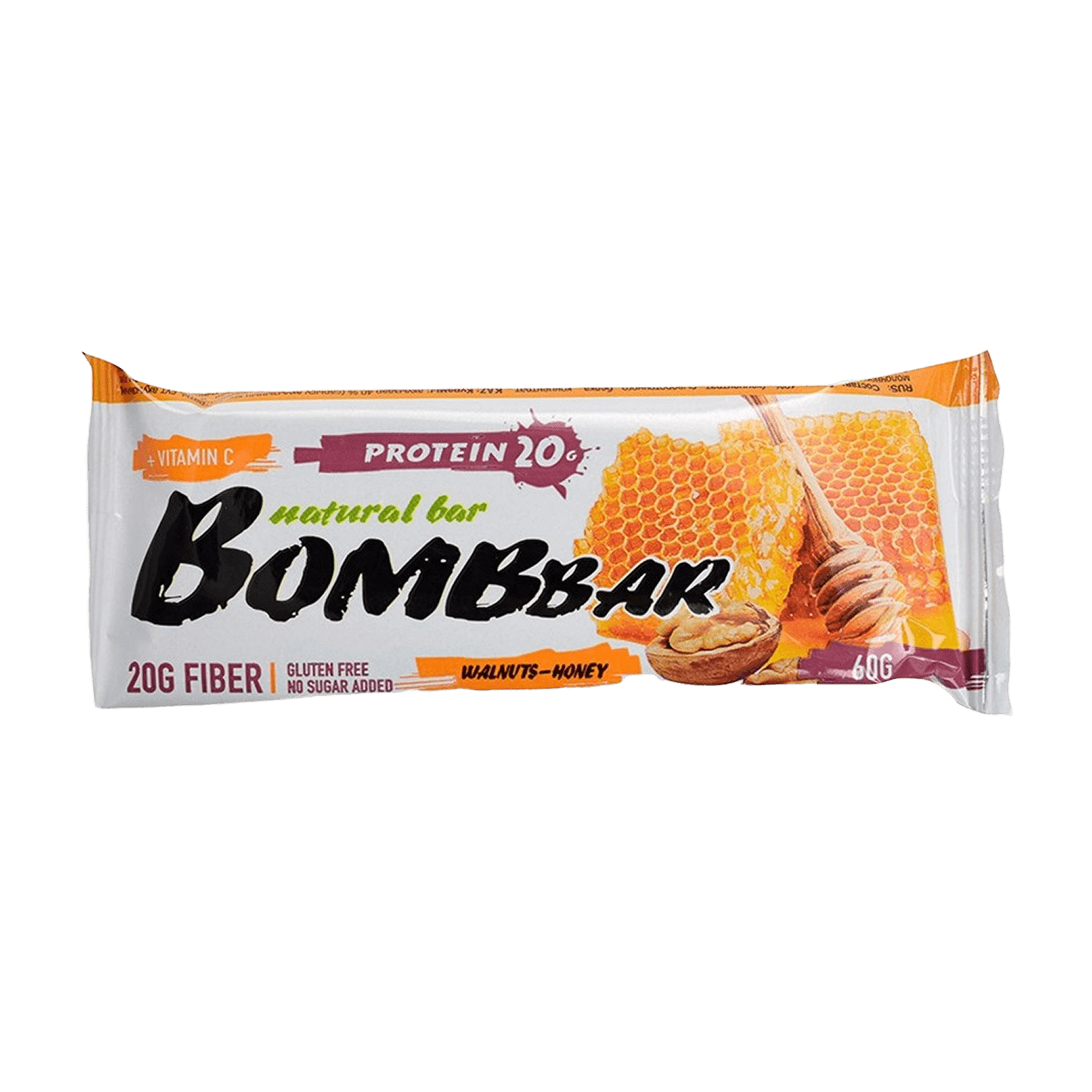 Протеиновый батончик Bombbar «Грецкий орех с мёдом»