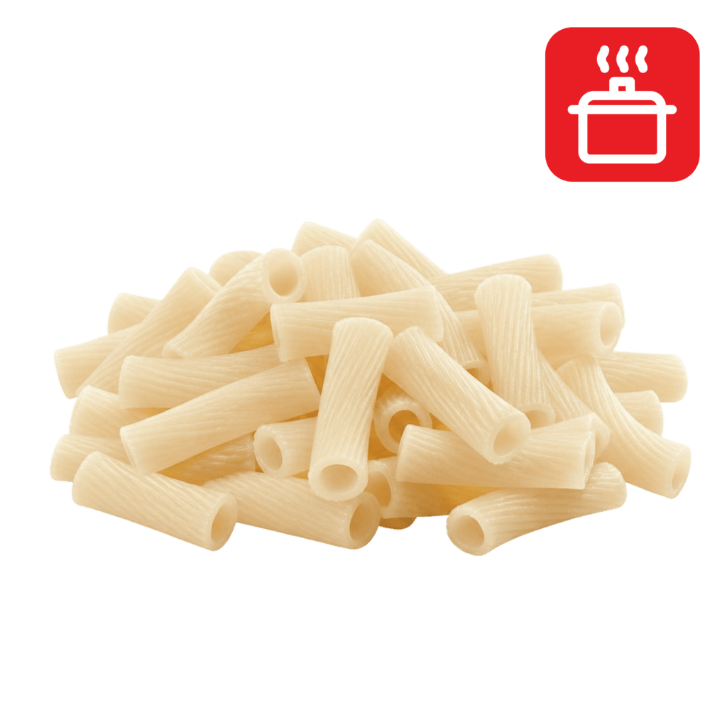 Ригатони из мягких сортов пшеницы отварные